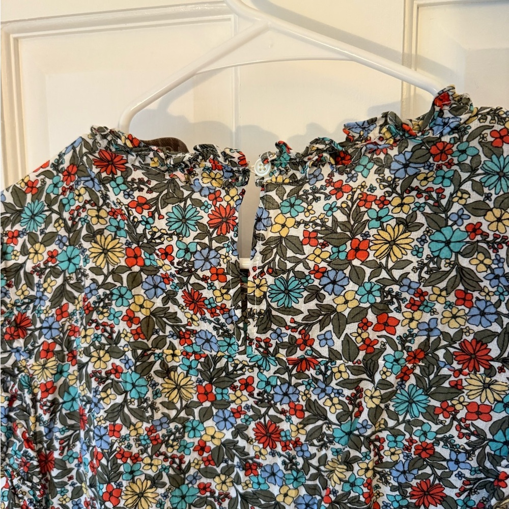 LOFT Floral Blouse with Lace Detail - Multicolor - Picture 4 of 4